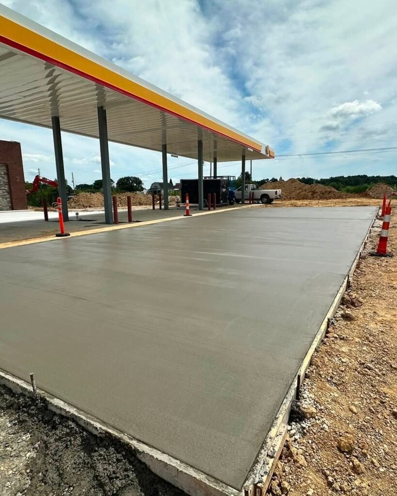 Commercial Concrete Parking Lot in Apex, NC