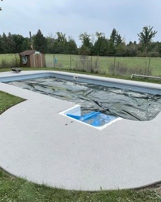 Concrete Pool Deck in Apex, NC