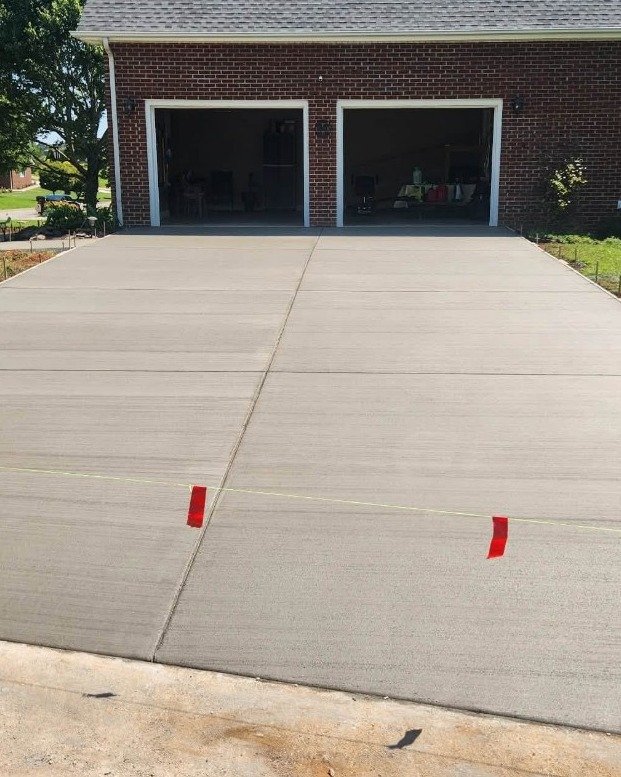 Custom Concrete Driveway in Apex, NC