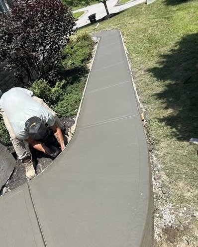 Residential Concrete Sidewalk in Apex, NC