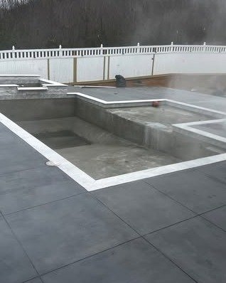 Residential Pool Deck in Apex, NC