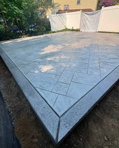 Stamped Concrete Patio in Apex, NC