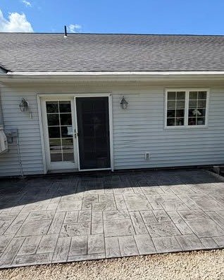 Stamped Concrete Walkway in Apex, NC